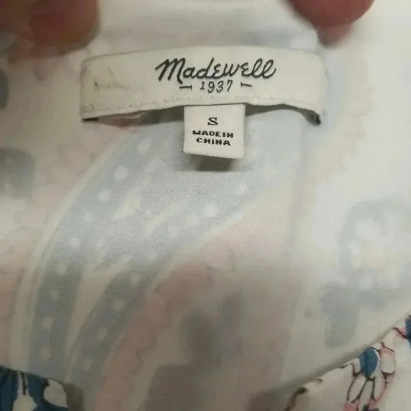 {Madewell} Silk Tunic Dress In Flora Paisley - Picture 11 of 13